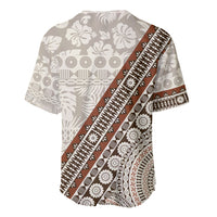 Bula Fiji Baseball Jersey Fijian Masi Tapa Cloth Vintage Vibes LT14 - Polynesian Pride