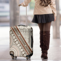 Bula Fiji Luggage Cover Fijian Masi Tapa Cloth Vintage Vibes LT14 - Polynesian Pride