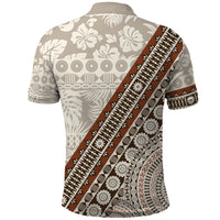 Bula Fiji Polo Shirt Fijian Masi Tapa Cloth Vintage Vibes LT14 - Polynesian Pride