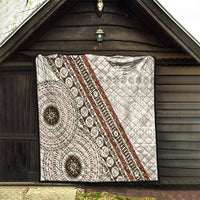 Bula Fiji Quilt Fijian Masi Tapa Cloth Vintage Vibes LT14 - Polynesian Pride