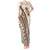 Bula Fiji Tank Maxi Dress Fijian Masi Tapa Cloth Vintage Vibes LT14 Women Beige - Polynesian Pride