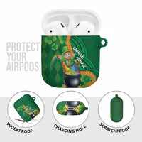 St Patrick's Day Hawaii AirPods Case Hauoli Maoli Funny Shaka Leprechaun