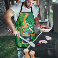 St Patrick's Day Hawaii Apron Hauoli Maoli Funny Shaka Leprechaun LT14 - Polynesian Pride