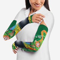 St Patrick's Day Hawaii Arm Sleeves Hauoli Maoli Funny Shaka Leprechaun LT14 - Polynesian Pride