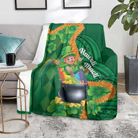 St Patrick's Day Hawaii Blanket Hauoli Maoli Funny Shaka Leprechaun LT14 - Polynesian Pride