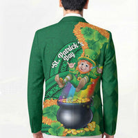 St Patrick's Day Hawaii Blazer Hauoli Maoli Funny Shaka Leprechaun LT14 - Polynesian Pride