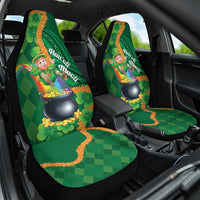 St Patrick's Day Hawaii Car Seat Cover Hauoli Maoli Funny Shaka Leprechaun LT14 One Size Green - Polynesian Pride