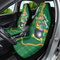 St Patrick's Day Hawaii Car Seat Cover Hauoli Maoli Funny Shaka Leprechaun LT14 - Polynesian Pride