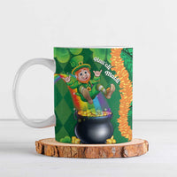 St Patrick's Day Hawaii Ceramic Mug Hauoli Maoli Funny Shaka Leprechaun
