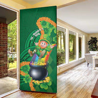St Patrick's Day Hawaii Door Cover Hauoli Maoli Funny Shaka Leprechaun LT14 - Polynesian Pride