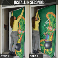 St Patrick's Day Hawaii Door Cover Hauoli Maoli Funny Shaka Leprechaun LT14 - Polynesian Pride