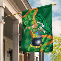 St Patrick's Day Hawaii Garden Flag Hauoli Maoli Funny Shaka Leprechaun LT14 House Flag Green - Polynesian Pride