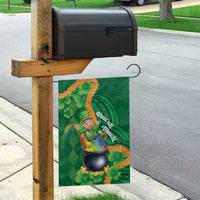 St Patrick's Day Hawaii Garden Flag Hauoli Maoli Funny Shaka Leprechaun LT14 - Polynesian Pride