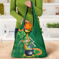 St Patrick's Day Hawaii Grocery Bag Hauoli Maoli Funny Shaka Leprechaun LT14 - Polynesian Pride