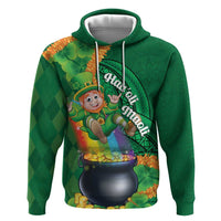 St Patrick's Day Hawaii Hoodie Hauoli Maoli Funny Shaka Leprechaun LT14 Pullover Hoodie Green - Polynesian Pride