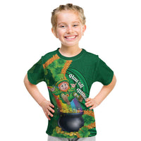 St Patrick's Day Hawaii Kid T Shirt Hauoli Maoli Funny Shaka Leprechaun LT14 Green - Polynesian Pride