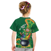 St Patrick's Day Hawaii Kid T Shirt Hauoli Maoli Funny Shaka Leprechaun LT14 - Polynesian Pride