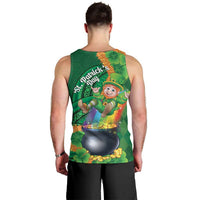 St Patrick's Day Hawaii Men Tank Top Hauoli Maoli Funny Shaka Leprechaun LT14 - Polynesian Pride