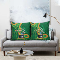St Patrick's Day Hawaii Pillow Cover Hauoli Maoli Funny Shaka Leprechaun