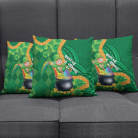 St Patrick's Day Hawaii Pillow Cover Hauoli Maoli Funny Shaka Leprechaun