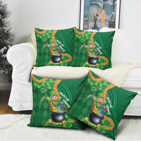 St Patrick's Day Hawaii Pillow Cover Hauoli Maoli Funny Shaka Leprechaun