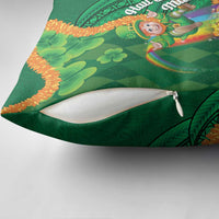 St Patrick's Day Hawaii Pillow Cover Hauoli Maoli Funny Shaka Leprechaun