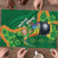 St Patrick's Day Hawaii Puzzle Hauoli Maoli Funny Shaka Leprechaun LT14 - Polynesian Pride