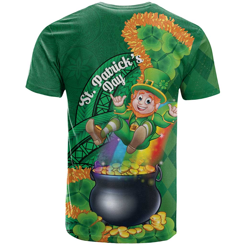 St Patrick's Day Hawaii T Shirt Hauoli Maoli Funny Shaka Leprechaun LT14 - Polynesian Pride