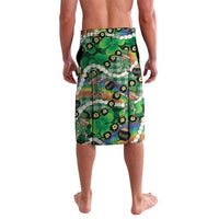 St Patrick's Day Palaka Hawaii Lavalava Kukui Nut Pikake Lei Shamrock Dabbing Leprechaun