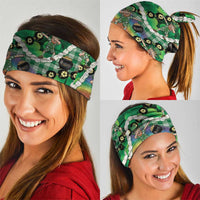 St Patrick's Day Palaka Hawaii Neck Gaiter Kukui Nut Pikake Lei Shamrock Dabbing Leprechaun LT14 - Polynesian Pride
