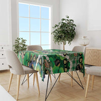 St Patrick's Day Palaka Hawaii Tablecloth Kukui Nut Pikake Lei Shamrock Dabbing Leprechaun LT14 - Polynesian Pride