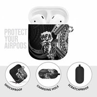 Hafa Adai Guam Discovery Day AirPods Case Chamorro Latte Stone Hand Black Version