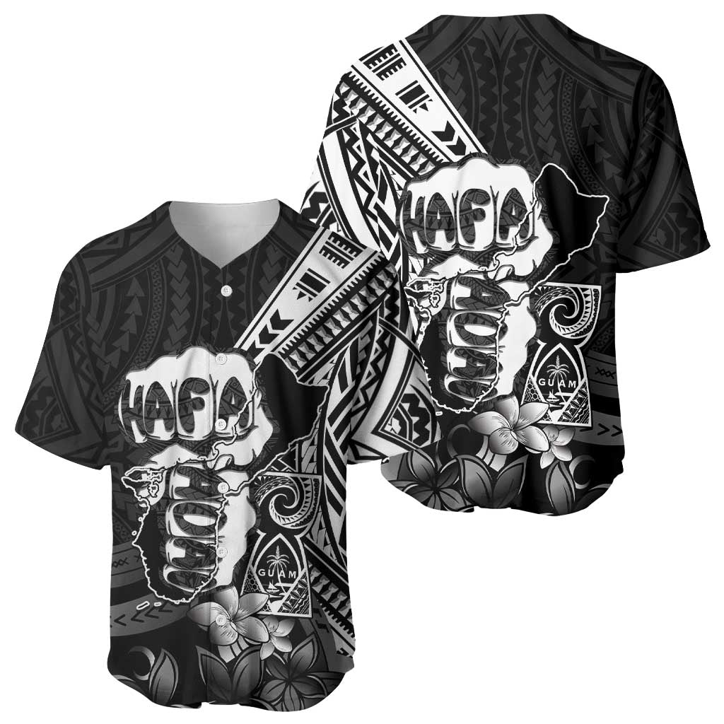 Hafa Adai Guam Discovery Day Baseball Jersey Chamorro Latte Stone Hand Black Version LT14 - Polynesian Pride