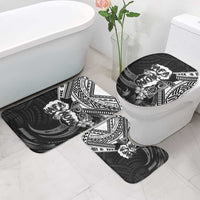 Hafa Adai Guam Discovery Day Bathroom Set Chamorro Latte Stone Hand Black Version LT14 - Polynesian Pride