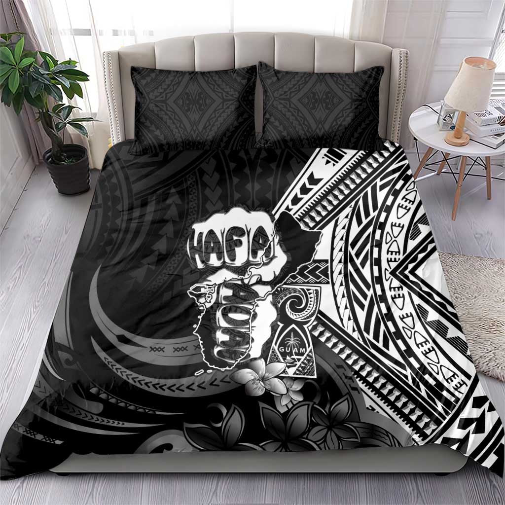 Hafa Adai Guam Discovery Day Bedding Set Chamorro Latte Stone Hand Black Version LT14 - Polynesian Pride