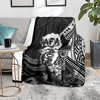 Hafa Adai Guam Discovery Day Blanket Chamorro Latte Stone Hand Black Version LT14 - Polynesian Pride