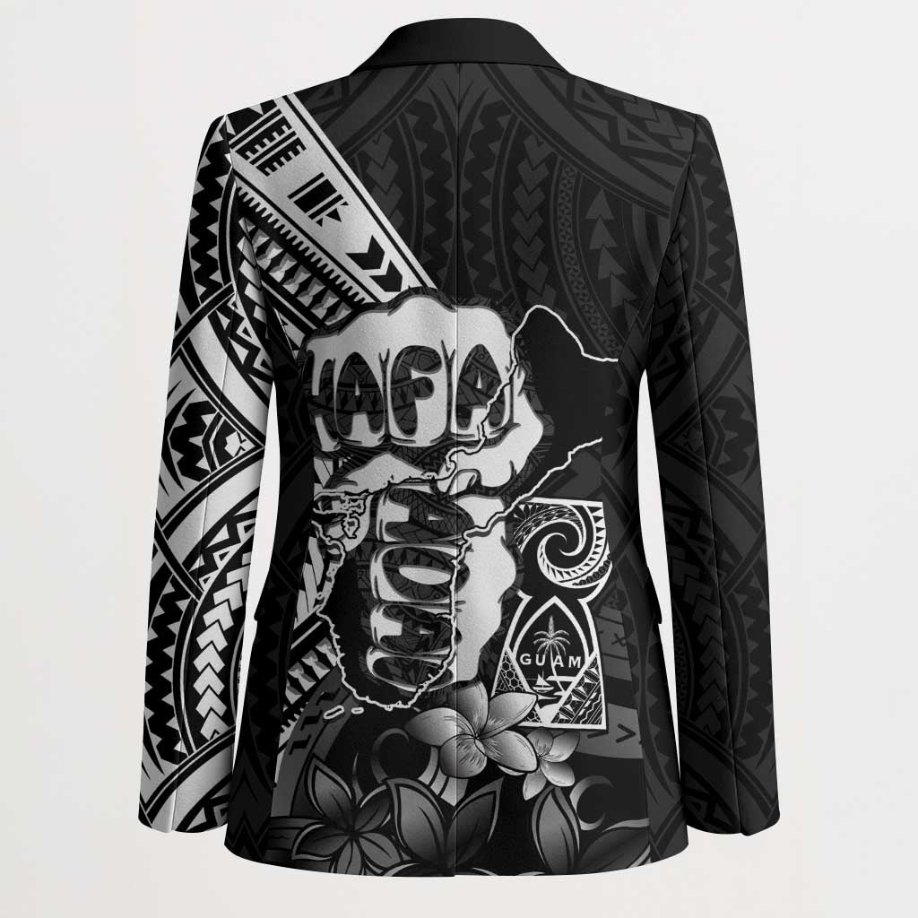 Hafa Adai Guam Discovery Day Blazer Chamorro Latte Stone Hand Black Version