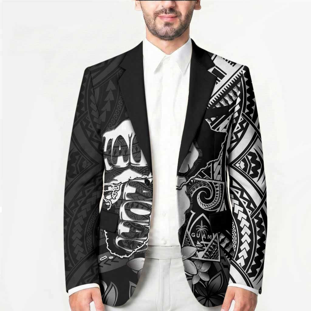 Hafa Adai Guam Discovery Day Blazer Chamorro Latte Stone Hand Black Version