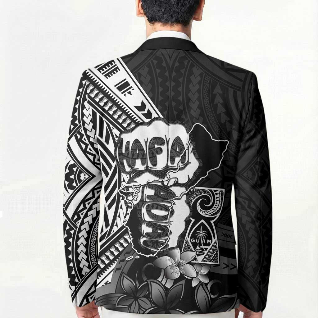 Hafa Adai Guam Discovery Day Blazer Chamorro Latte Stone Hand Black Version