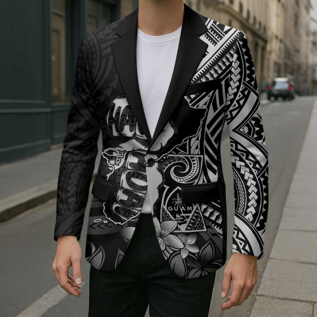Hafa Adai Guam Discovery Day Blazer Chamorro Latte Stone Hand Black Version