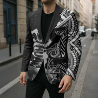 Hafa Adai Guam Discovery Day Blazer Chamorro Latte Stone Hand Black Version