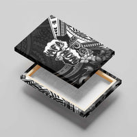 Hafa Adai Guam Discovery Day Canvas Wall Art Chamorro Latte Stone Hand Black Version LT14 - Polynesian Pride