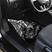 Hafa Adai Guam Discovery Day Car Mats Chamorro Latte Stone Hand Black Version LT14 - Polynesian Pride