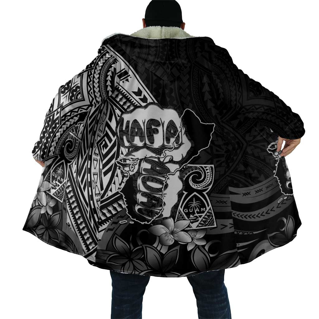 Hafa Adai Guam Discovery Day Cloak Chamorro Latte Stone Hand Black Version LT14 - Polynesian Pride