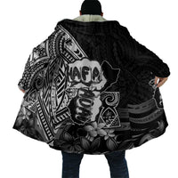 Hafa Adai Guam Discovery Day Cloak Chamorro Latte Stone Hand Black Version LT14 - Polynesian Pride