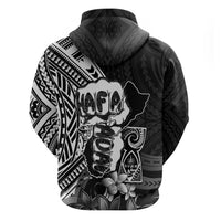 Hafa Adai Guam Discovery Day Hoodie Chamorro Latte Stone Hand Black Version LT14 - Polynesian Pride