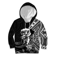 Hafa Adai Guam Discovery Day Kid Hoodie Chamorro Latte Stone Hand Black Version LT14 Hoodie Black - Polynesian Pride