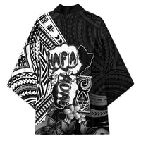 Hafa Adai Guam Discovery Day Kimono Chamorro Latte Stone Hand Black Version LT14 - Polynesian Pride