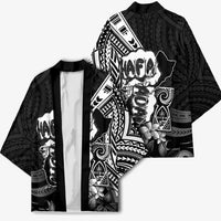 Hafa Adai Guam Discovery Day Kimono Chamorro Latte Stone Hand Black Version LT14 - Polynesian Pride