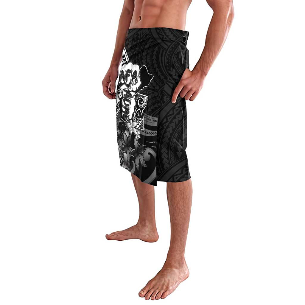 Hafa Adai Guam Discovery Day Lavalava Chamorro Latte Stone Hand Black Version LT14 - Polynesian Pride